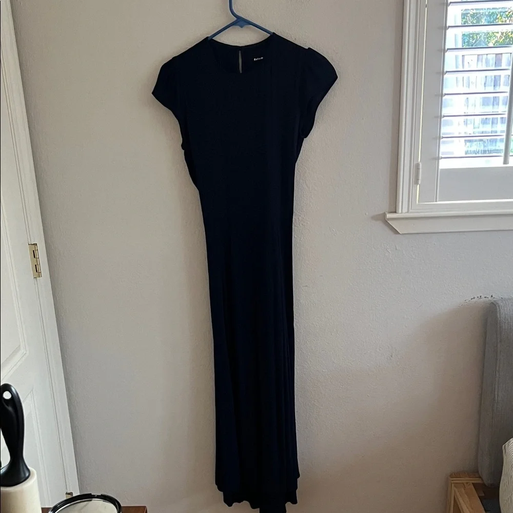 Reformation Navy Gavin Dress Size 8 - Picture 3 of 13